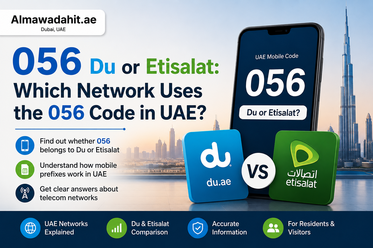 056 Du or Etisalat: Which Network Uses the 056 Code in UAE?