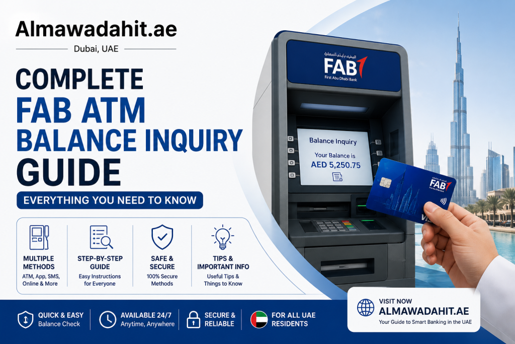 Complete FAB ATM Balance Inquiry Guide in the UAE