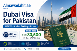 Dubai Visa for Pakistan Price 2026 UAE Visit Visa 30 Days Price
