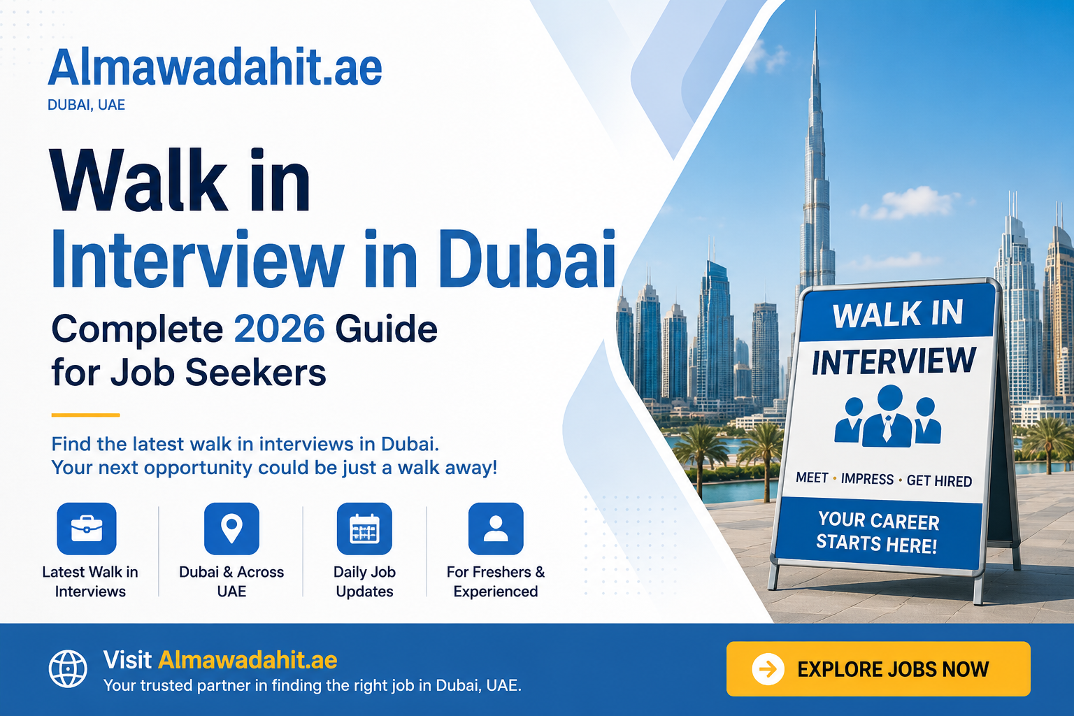 Walk in Interview in Dubai – Complete 2026 Guide for Job Seekers