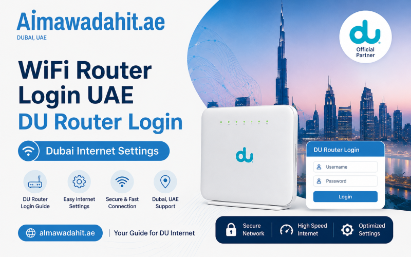 WiFi Router Login UAE DU Router Login Dubai Internet Settings