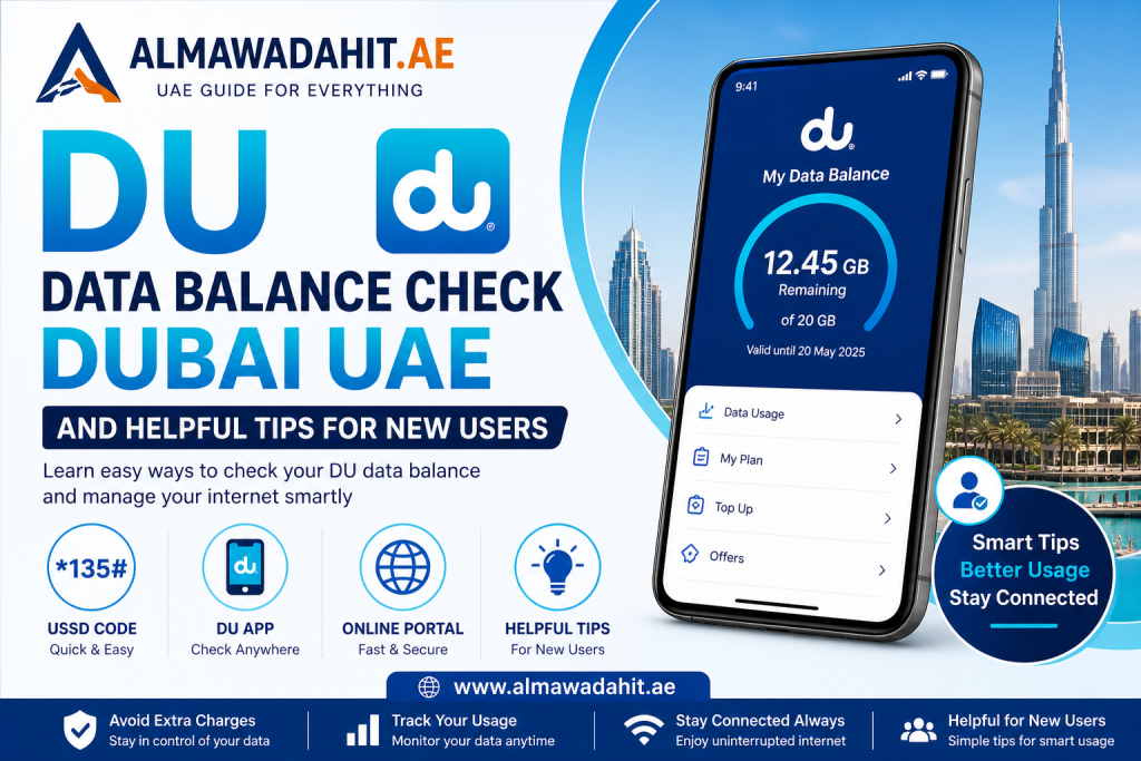 DU Data Balance Check Dubai UAE