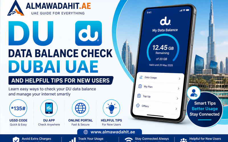 DU Data Balance Check Dubai UAE