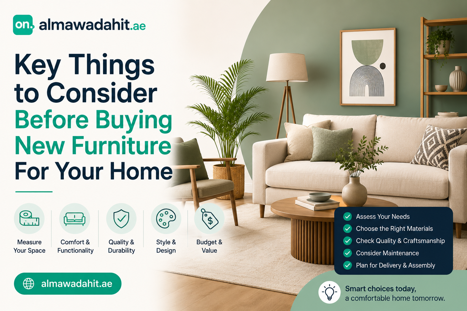 Key things to consider before buying furniture