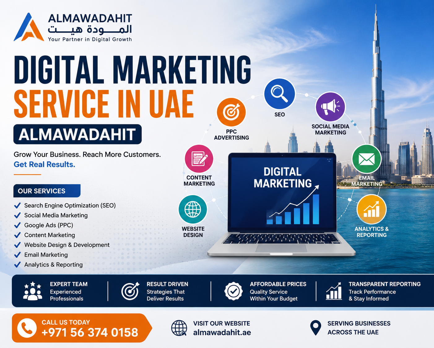 Digital Marketing Service in UAE Almawadahit