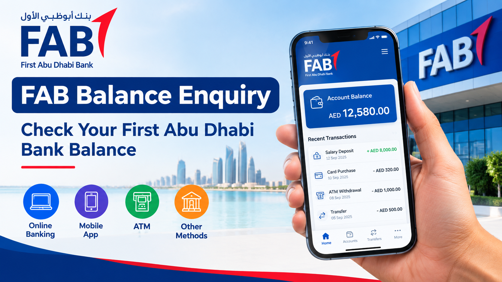 FAB Balance Enquiry Check Your First Abu Dhabi Bank Balance