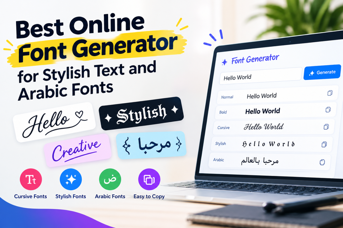 Best Online Font Generator for Stylish Text and Arabic Fonts