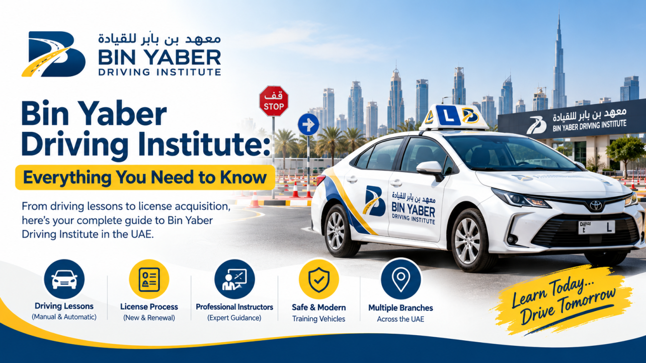 Bin Yaber Driving Institute Banner