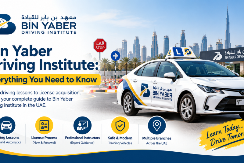 Bin Yaber Driving Institute Banner